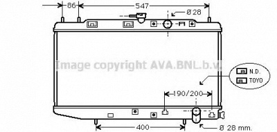 AVA QUALITY COOLING hd2047 -  Радиатор, охлаждение двигателя